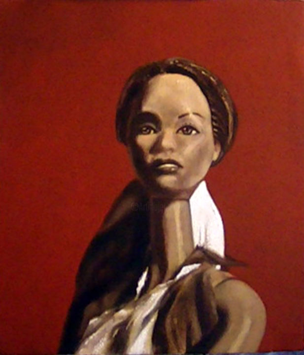 Painting titled "Barbie con moño" by Tancara, Original Art, Oil