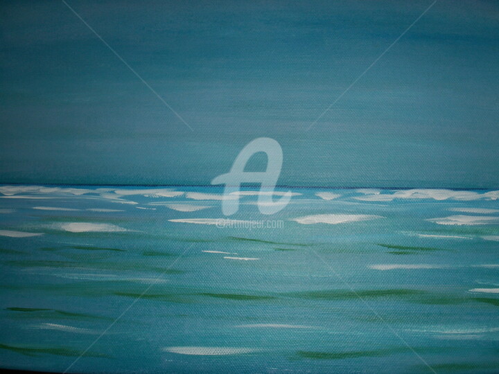 Peinture intitulée "les-algues-vertes.j…" par Tanguy De La Brosse, Œuvre d'art originale, Acrylique