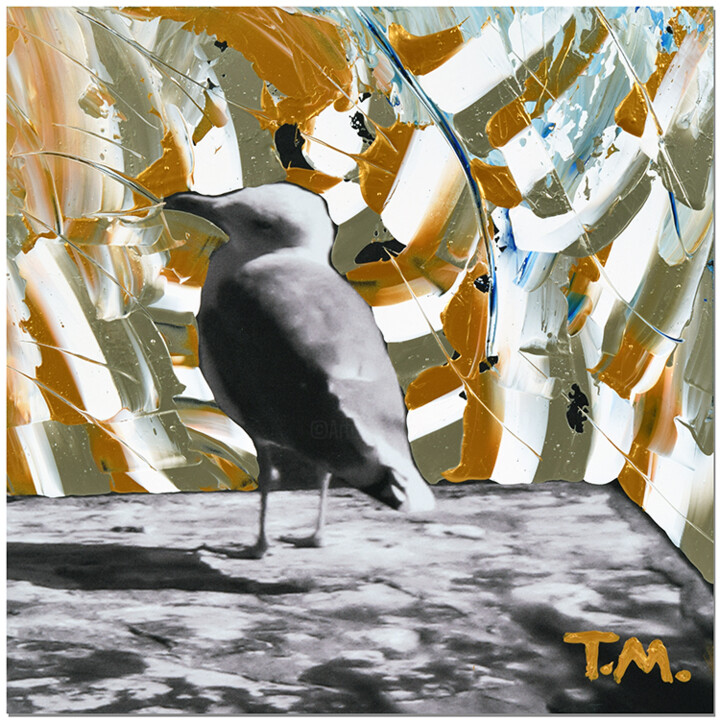 Arts numériques intitulée "Birdy is into gold…" par Tanguy Martens, Œuvre d'art originale