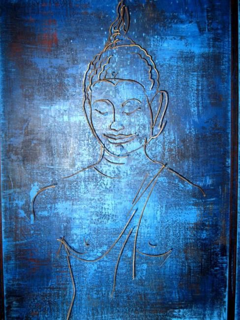 Sculpture intitulée "Bouddha - Vue 1" par Tanguy, Œuvre d'art originale,