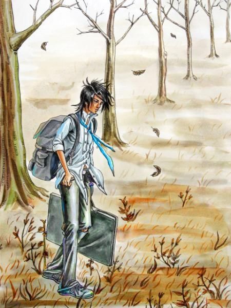 图画 标题为“流浪” 由智雄 唐, 原创艺术品,
