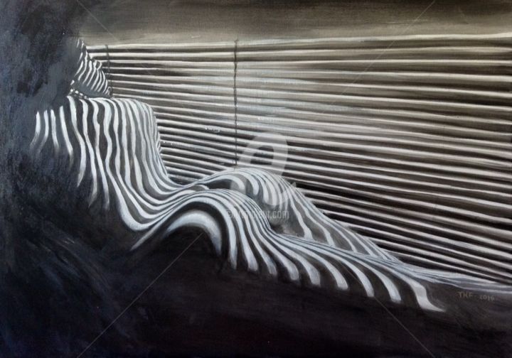 绘画 标题为“Nude shadow” 由Tatiana K.F., 原创艺术品, 丙烯
