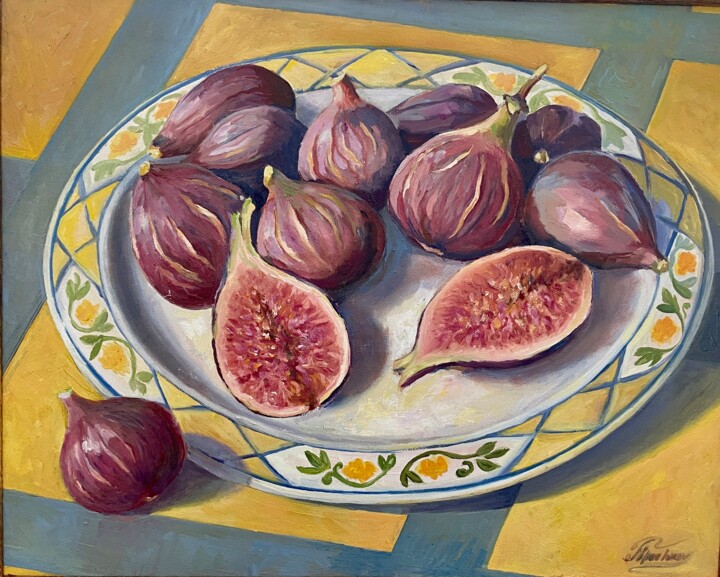 Painting titled "Sweet September" by Tania Kyriakidou, Original Artwork, Oil