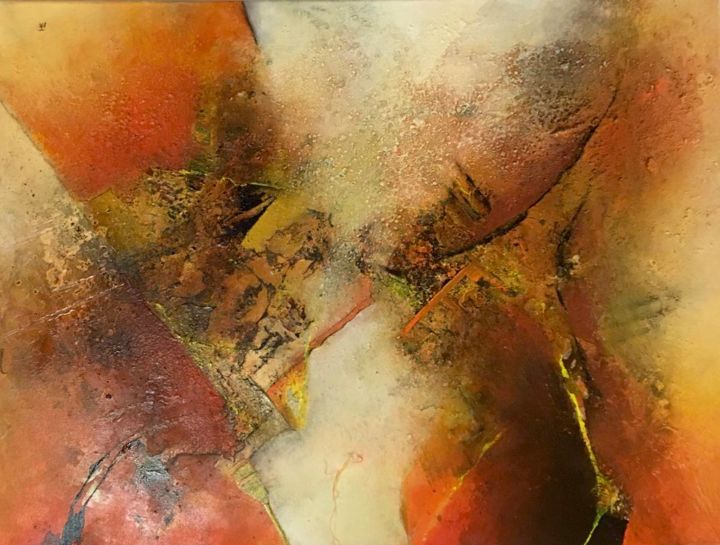 Malarstwo zatytułowany „Saharastaub” autorstwa Tania Klinke, Oryginalna praca