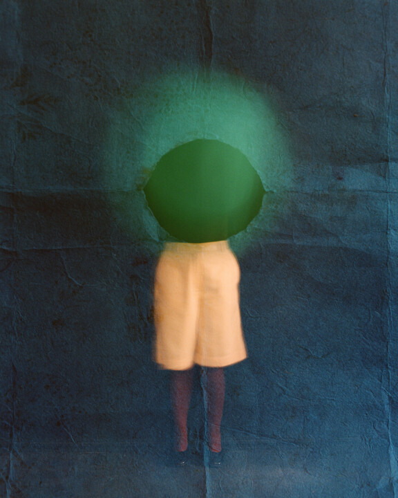 Fotografía titulada "Green eye" por Tania Serket, Obra de arte original, Fotografía analógica