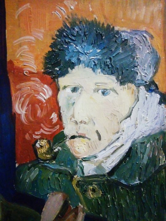 Painting titled "Van Gogh" by Yellow Swallow, Original Artwork