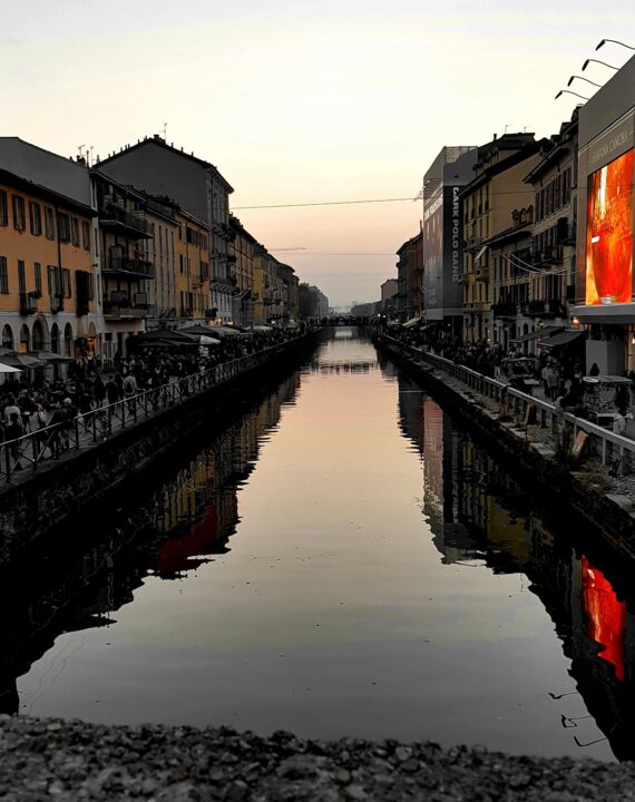 Φωτογραφία με τίτλο "naviglio grande" από Tanja Niegsch, Αυθεντικά έργα τέχνης, Ψηφιακή φωτογραφία