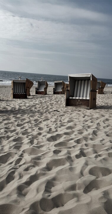 Photography titled "beach chair" by Tanja Niegsch, Original Artwork, Digital Photography