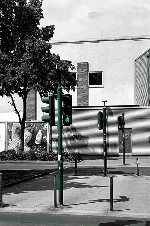 Photography titled "traffic lights green" by Tanja Niegsch, Original Artwork, Digital Photography