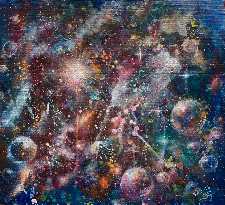 绘画 标题为“Star on the sky” 由Tanja Olsson, 原创艺术品, 丙烯