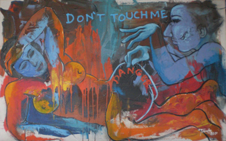Painting titled "Don't touch me" by Tanto Sutianto, Original Artwork