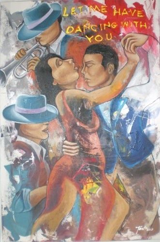 Painting titled "Dancing with you" by Tanto Sutianto, Original Artwork