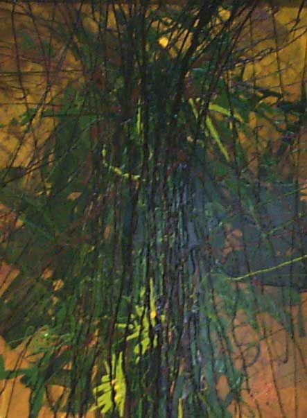 Painting titled "bamboo-greens.jpg" by Tanwir Murshad, Original Artwork