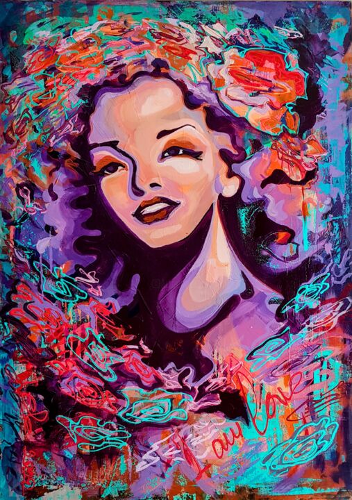 Painting titled "La Dolce Vita" by Tanya Efe, Original Artwork, Acrylic