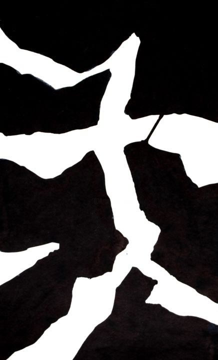 "Black & White 2" başlıklı Tablo Tanya Firn tarafından, Orijinal sanat, Diğer