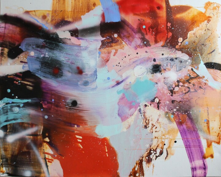 Картина под названием "Howling wind | Голо…" - Tanya Grinevich, Подлинное произведение искусства, Акрил