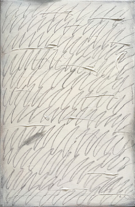 Ζωγραφική με τίτλο "Copybook II" από Tanya Alexeeva, Αυθεντικά έργα τέχνης, Ακρυλικό Τοποθετήθηκε στο Ξύλινο φορείο σκελετό