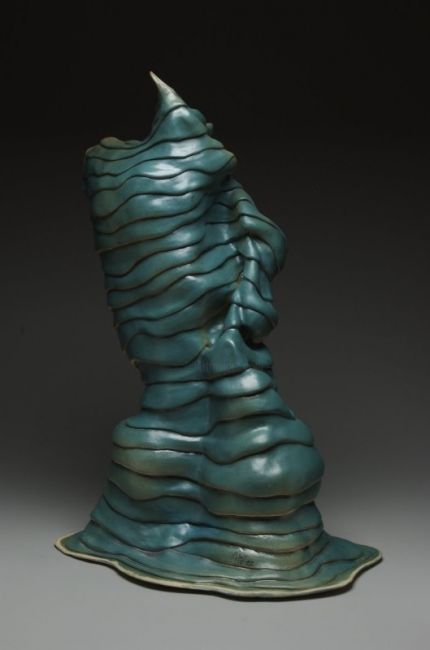 Sculpture titled "Body of Water" by Tanya Cassoni, Original Art, Ceramics