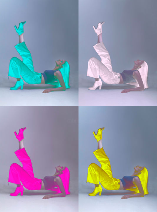 Collages intitolato "Colorfull" da Tanya Ro, Opera d'arte originale, Collages