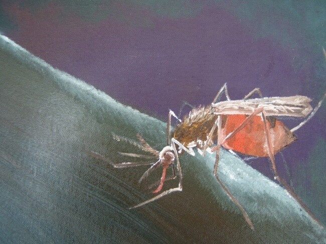 Peinture intitulée "bug" par Tara Kiers, Œuvre d'art originale