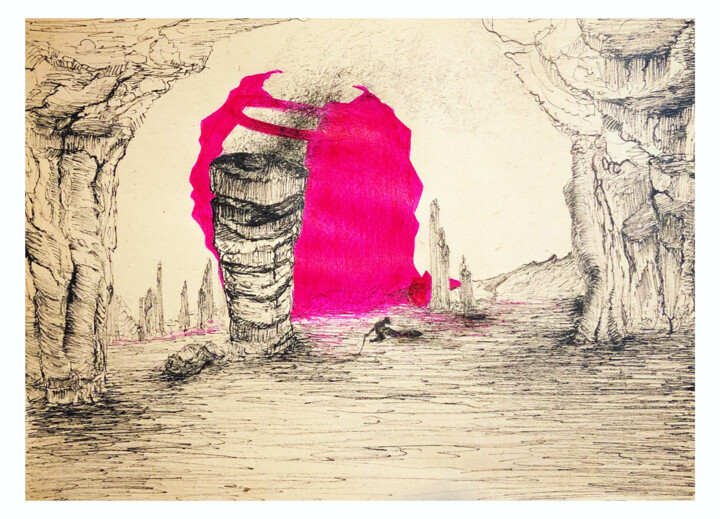 Peinture intitulée "untitle" par Tara Shoeyb, Œuvre d'art originale, Crayon