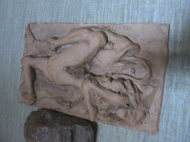 Скульптура под названием "путина" - Тарас, Подлинное произведение искусства, Глина