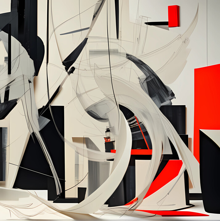 Arts numériques intitulée "G  Abstract art" par Tarkanm, Œuvre d'art originale, Image générée par l'IA