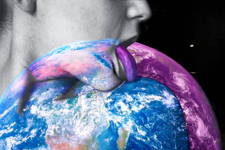 Arts numériques intitulée "Woman from Earth" par Tine Aroh, Œuvre d'art originale, Travail numérique 2D