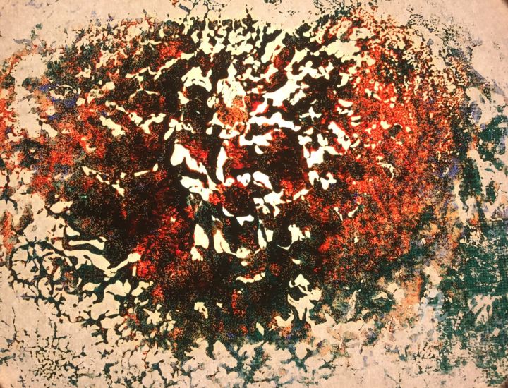 Картина под названием "«Избавление от вред…" - Tata, Подлинное произведение искусства, Масло