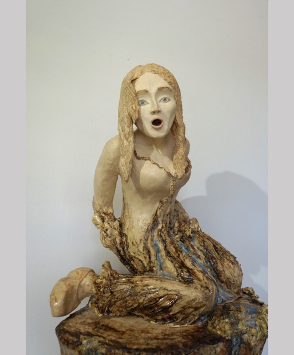 Sculpture intitulée "Chant de Solveig" par Tatiana Alexandrova, Œuvre d'art originale, Céramique