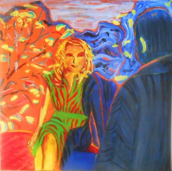 Painting titled "Gilda" by Tatiana Anikina, Original Artwork, Acrylic
