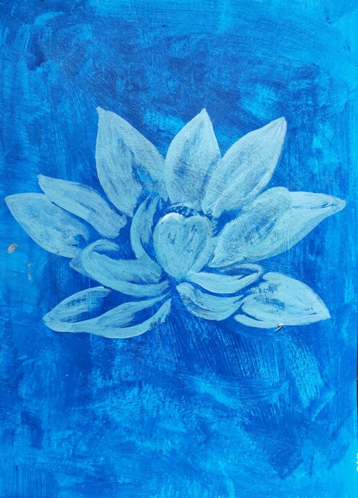 Peinture intitulée "Lotus" par Tatiana Ianciu, Œuvre d'art originale, Acrylique