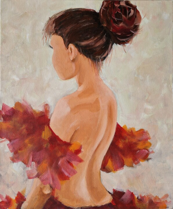 Pintura intitulada "Charming dancer" por Tatiana Karchevskaya, Obras de arte originais, Acrílico