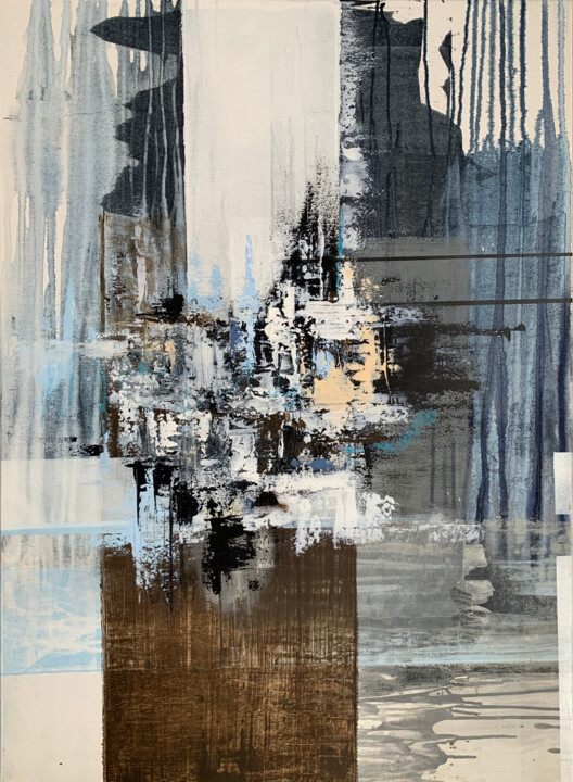Painting titled "Blue Dream" by Tatiana Malinovscaia, Original Artwork, Acrylic