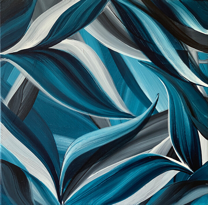绘画 标题为“Blue sky marine lea…” 由Tatiana Malinovscaia, 原创艺术品, 丙烯