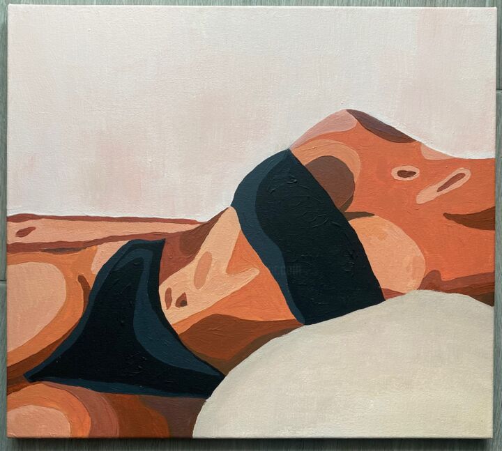 Painting titled "Sexy girl" by Tatiana Polinkevich, Original Artwork, Acrylic Mounted on Wood Stretcher frame