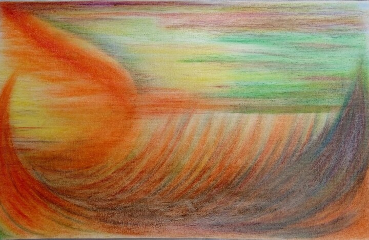 Pintura titulada "Gayatry mantra" por Tatiana Rogova, Obra de arte original, Pastel