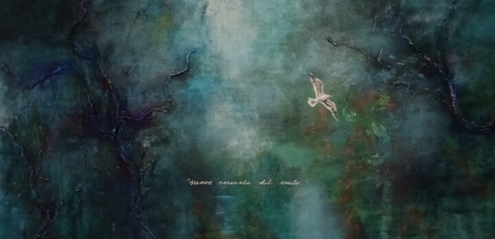 Peinture intitulée "Serenate of flight" par Tatiana Tarasova, Œuvre d'art originale, Acrylique