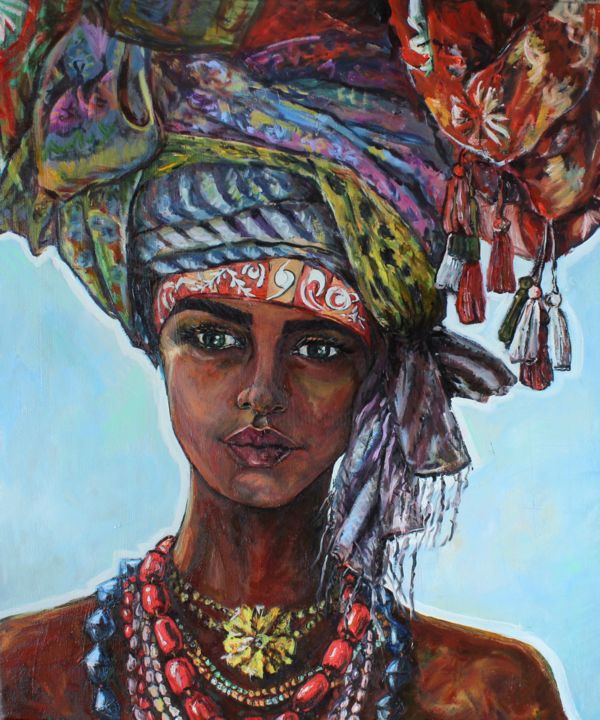 African girl Painting by Tatiana Stadnyk | Artmajeur