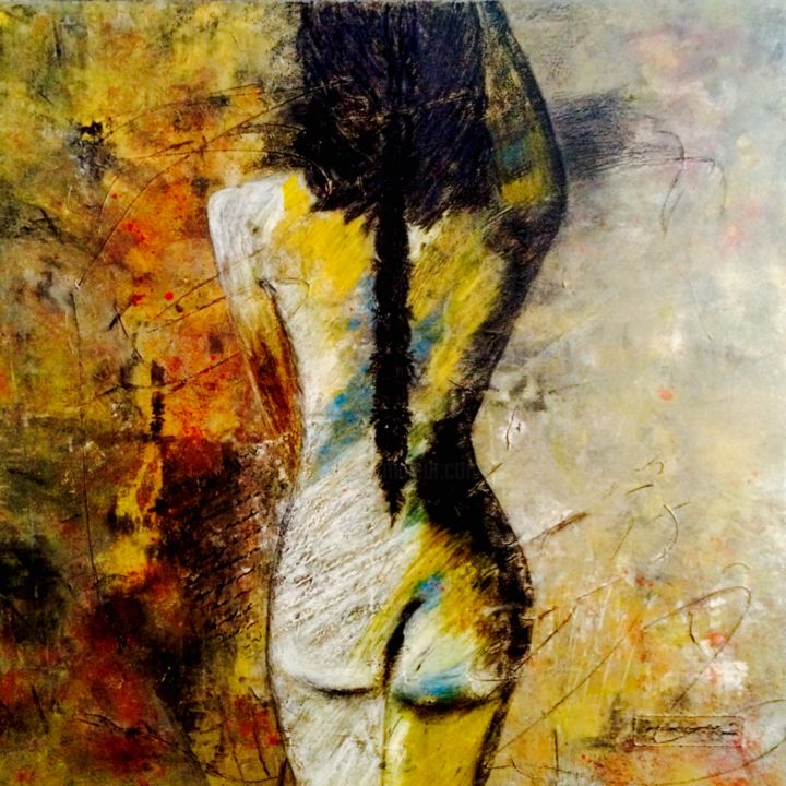 Painting titled "IN AUTUMN" by Tatjana Samaržija, Original Artwork, Acrylic