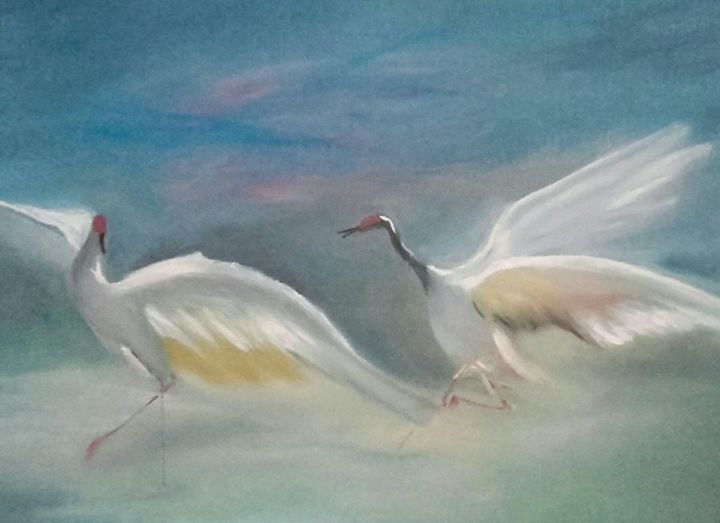 Painting titled "36483028-1839519619…" by Tatjana Malinina, Original Art, Oil