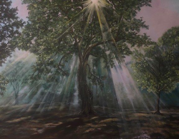 Painting titled "58441781-3618700777…" by Tatjana Malinina, Original Art, Oil