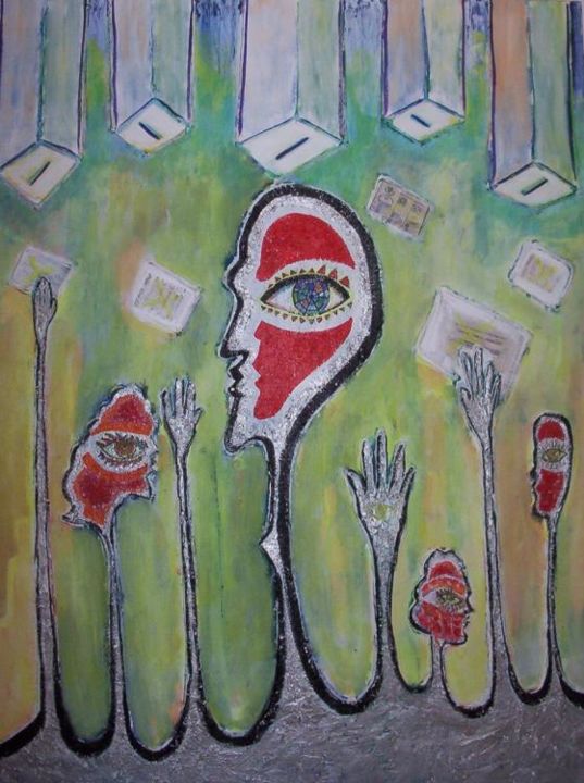Pintura titulada "De votos" por Eduardo Acevedo Candelaria, Obra de arte original