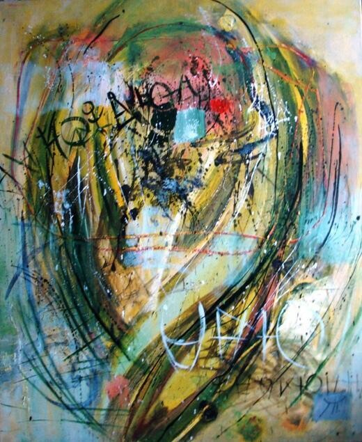 Malerei mit dem Titel "Танго" von Tatyana Ermolchik, Original-Kunstwerk, Öl