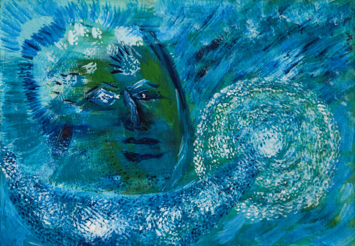 Рисунок под названием "Пришелец с метагала…" - Татьяна Гордеева, Подлинное произведение искусства, Акрил