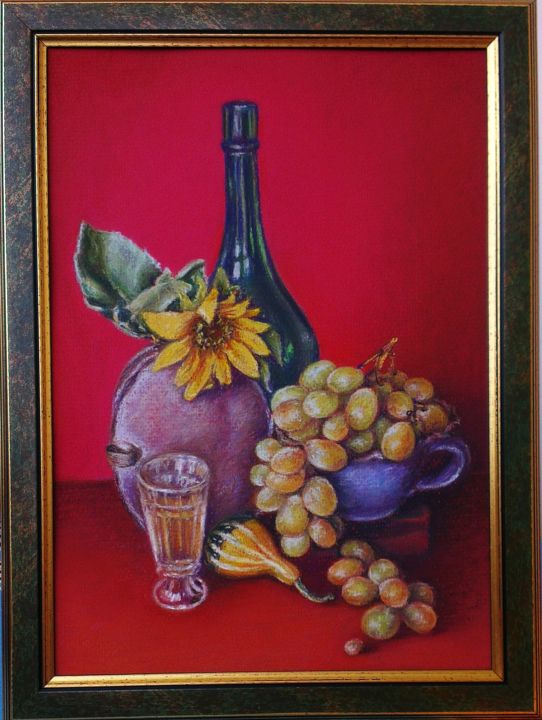 Painting titled "Завтрак" by Graf Tatiana, Original Artwork, Oil