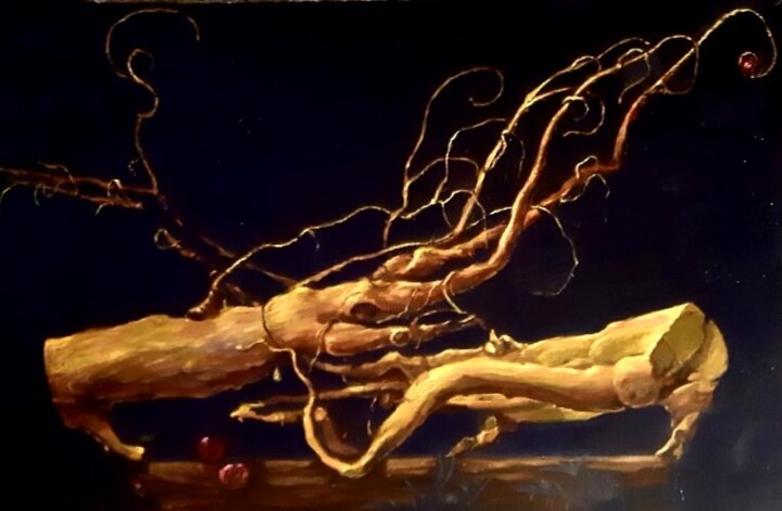 Картина под названием "Игры на свежем возд…" - Tatyana Zakharova, Подлинное произведение искусства, Масло