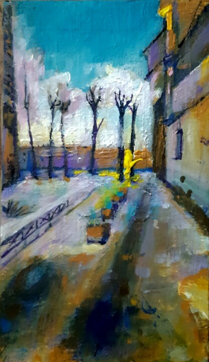 Картина под названием "В ожидании весны" - Tatyana Zakharova, Подлинное произведение искусства, Акрил