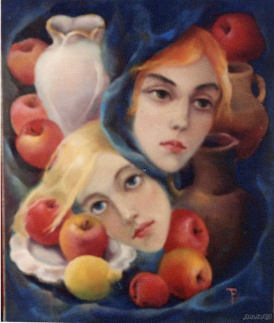 Painting titled "Friends" by Tatyana Berestov, Original Artwork, Oil