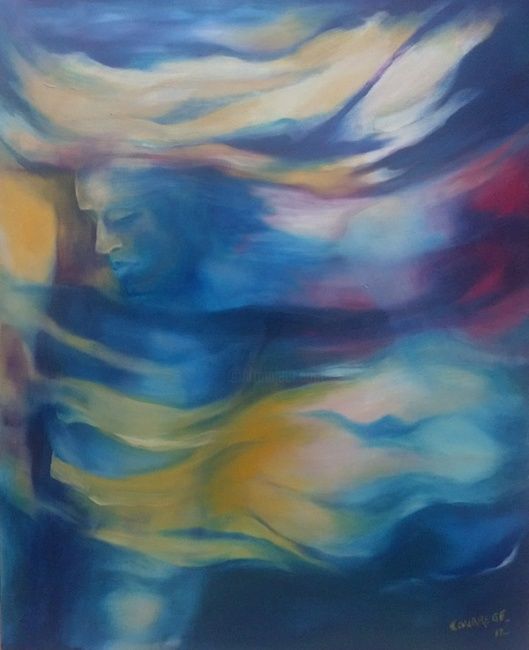 Despertando a mi poder - Painting, 80x100 cm ©2012 by Taty -
Abstract Art, oleo